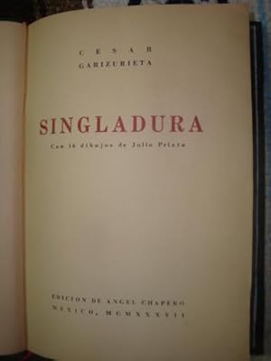 Imagen del vendedor de Singladura a la venta por Libros del cuervo