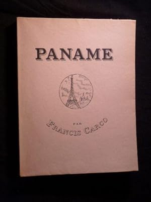 Imagen del vendedor de Paname a la venta por Librairie Le Feu Follet