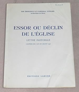 Seller image for ESSOR OU DECLIN DE L'EGLISE - Lettre pastorale - Carme de l'An de Grace 1947 for sale by LE BOUQUINISTE