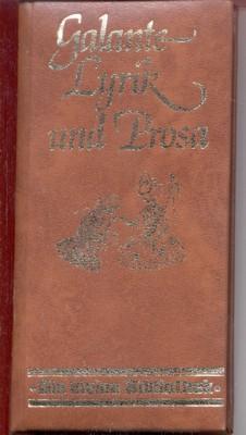 Seller image for Galante Lyrik und Prosa. zsgest. von Rdiger F. Wieland, Die kleine Bibliothek. for sale by Galerie Joy Versandantiquariat  UG (haftungsbeschrnkt)