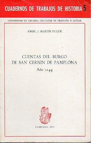 Seller image for CUENTAS DEL BURGO DE SAN CERNN DE PAMPLONA. AO 1244. for sale by angeles sancha libros