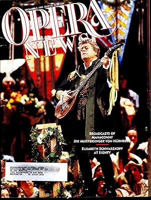 Seller image for Opera News: Volume 60, No. 6; December 9, 1995 for sale by Dorley House Books, Inc.