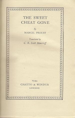 Seller image for The Sweet Cheat Gone for sale by Michael Moons Bookshop, PBFA