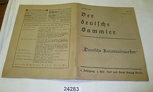 Der deutsche Sammler: Deutsche Kolonialmarken, 2. Jahrgang Heft 4, April 1938