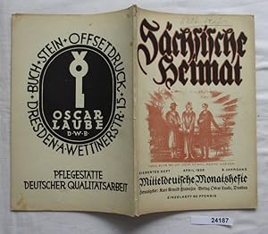 Bild des Verkufers fr Schsische Heimat - Mitteldeutsche Monatshefte 7. Heft - 9. Jahrgang zum Verkauf von Versandhandel fr Sammler