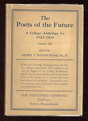 Imagen del vendedor de The Poets of the Future: A College Anthology for 1922-1924 a la venta por Between the Covers-Rare Books, Inc. ABAA