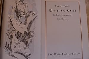 Der dürre Kater, Mit (handkolorierten) Originallithographien von Rudolf Großmann, Aus dem Französ...