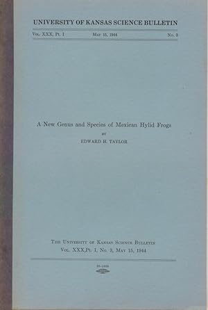 Seller image for A New Genus and Species of Mexican Hylid Frogs for sale by Frank's Duplicate Books