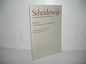 Seller image for Scheidewege: Vierteljahresschrift fr skeptisches Denken: Jahrgang 9, Heft 1, 1. Quartal 1979. for sale by buecheria, Einzelunternehmen
