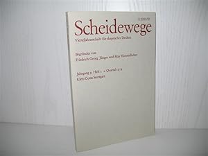 Seller image for Scheidewege: Vierteljahresschrift fr skeptisches Denken: Jahrgang 9, Heft 2, 2. Quartal 1979. for sale by buecheria, Einzelunternehmen