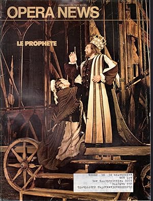 Imagen del vendedor de Opera News: Volume 41, No. 12; January 29, 1977 a la venta por Dorley House Books, Inc.