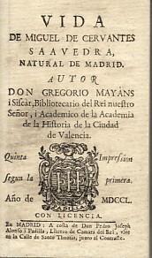 Imagen del vendedor de VIDA DE MIGUEL DE CERVANTES SAAVEDRA, NATURAL DE MADRID a la venta por EL RINCN ESCRITO