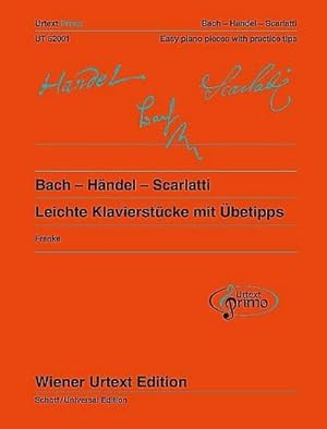 Bild des Verkufers fr Bach - Hndel - Scarlatti : 31 leichte Klavierstcke mit betipps - Ausgabe mit deutschem und englischem Kommentar. Band 1. Klavier. zum Verkauf von AHA-BUCH GmbH