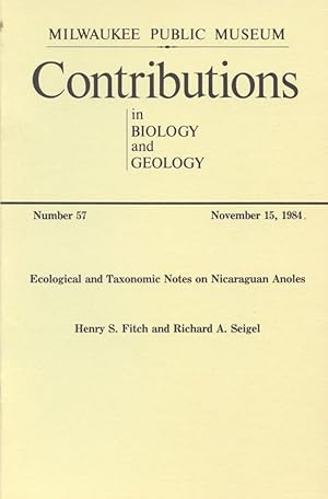 Image du vendeur pour Ecological and Taxonomic Notes on Nicaraguan Anoles mis en vente par Frank's Duplicate Books