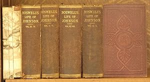 Immagine del venditore per THE LIFE OF SAMUEL JOHNSON INCLUDING A JOURNAL OF HIS TOUR TO THE HEBRIDES, TOUR IN WALES, CORRESPONDENCE WITH MRS. TRALE &C., ILLUSTRATED WITH UPWARDS OF FORTY ENGRAVINGS ON STEEL. Complete in 10 volumes bound in 5. venduto da Andre Strong Bookseller