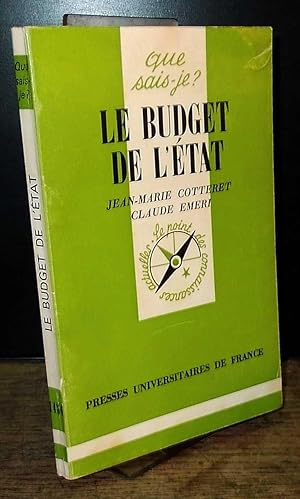 Image du vendeur pour LE BUDGET DE L'ETAT mis en vente par Livres 113