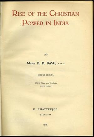 Bild des Verkufers fr Rise of the Christian Power in India zum Verkauf von Kaaterskill Books, ABAA/ILAB