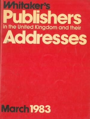 Whitaker's publishers in the United Kingdom and their adresses.