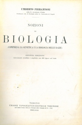 Nozioni di biologia (compresa la genetica e la biologia delle razze).