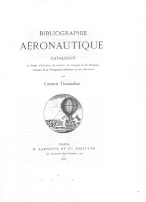 Bibliographie aéronautique catalogue.