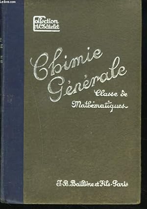 Immagine del venditore per CHIMIE. CLASSE DE MATHEMATIQUES. venduto da Le-Livre