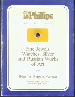 FINE JEWELS, WATCHES, SILVER AND RUSSIAN WORKS OF ART. 11 May 1982