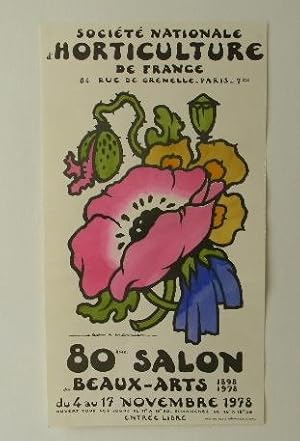 AFFICHE DU SALON DES BEAUX-ARTS 1978.