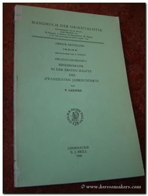 Seller image for Hindiromane in der ersten Hlfte des zwanzigsten Jahrhunderts. Ergnzungsband I. for sale by Emile Kerssemakers ILAB