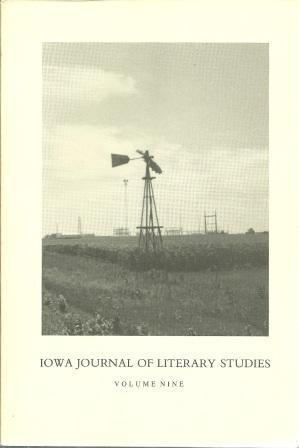 Bild des Verkufers fr Iowa Journal of Literary Studies: Volume Nine [ Includes an Interview with Ellen Goodman ] zum Verkauf von Works on Paper