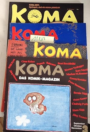 Koma Das Komik-Magazin : Heft 2, 1977 - Heft 3, 1977 - Heft 4, 1977 - Heft 5, 1978 - Heft 6, 1978...