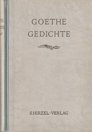 Seller image for Goethe Gedichte. for sale by Versandantiquariat Dr. Uwe Hanisch