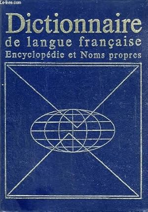 Seller image for DICTIONNAIRE HACHETTE, LANGUE, ENCYCLOPEDIE, NOMS PROPRES for sale by Le-Livre