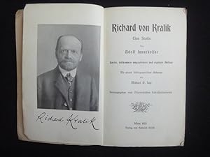 Seller image for Richard von Kralik. Eine Studie. Mit einem bibliographischen Anhange von M. Lap for sale by Malota