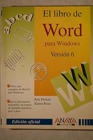 Seller image for El libro de Word para Windows Version 6 for sale by NOMBELA LIBROS USADOS
