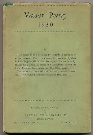 Bild des Verkufers fr Vassar Poetry 1930 zum Verkauf von Between the Covers-Rare Books, Inc. ABAA