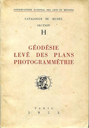 Image du vendeur pour Godsie, Lev des Plans, Photogrammtrie (Catologue du Musee, Section H) mis en vente par Sylvain Par