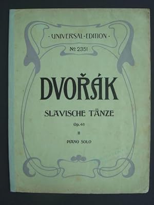 Image du vendeur pour Slavische Tnze. Op. 46/2. Heft II: Ausgabe fr Piano solo /Tnze V - VIII). mis en vente par Antiquariat Tarter, Einzelunternehmen,