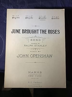 Seller image for June Brought the Roses ( Sheet Music ) for sale by COVENANT HERITAGE LIBRIS