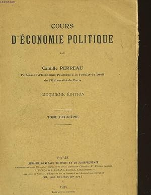 Image du vendeur pour COURS D'ECONOMIE POLITIQUE - TOME 2 mis en vente par Le-Livre