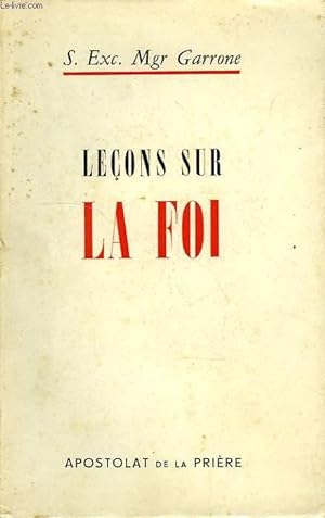 Seller image for LECONS SUR LA FOI for sale by Le-Livre