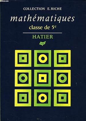 Bild des Verkufers fr MATHEMATIQUES, CLASSE DE 5e zum Verkauf von Le-Livre