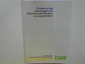 Bild des Verkufers fr Frderung des Helmtragens bei Rad fahrenden Kindern und Jugendlichen - Analyse der Einflussfaktoren der Fahrradhelmnutzung und ihrer altersbezogenen Vernderung. Berichte der Bundesanstalt fr Straenwesen : Mensch und Sicherheit M 166; zum Verkauf von books4less (Versandantiquariat Petra Gros GmbH & Co. KG)