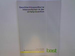 Bild des Verkufers fr Geschlechtsspezifische Interventionen in der Unfallprvention - Interdisziplinre Entwicklung und modellhafte Evaluation kind- und jugendgerechter Manahmen zur Optimierung des individuellen Risiko- und Sicherheitsmanagements im Straenverkehr. Berichte der Bundesanstalt fr Straenwesen : Mensch und Sicherheit M 179; zum Verkauf von books4less (Versandantiquariat Petra Gros GmbH & Co. KG)