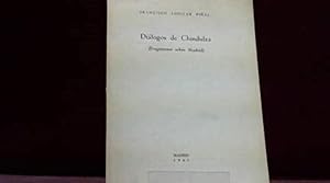 Imagen del vendedor de DIALOGOS DE CHINDULZA AGUILAR PIAL FRANCISCO 1967 a la venta por LIBRERIA ANTICUARIA SANZ