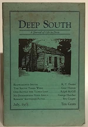 Deep South. A Journal of Life in Dixie. Vol. 1, No. 1. July 1933