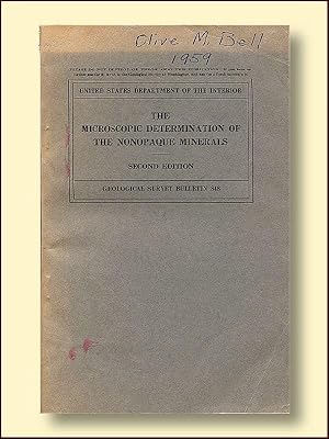 Bild des Verkufers fr The Microscopic Determination of Nonopaque Minerals Bulletin 848 zum Verkauf von Catron Grant Books