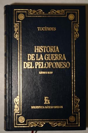 Imagen del vendedor de Historia de la guerra del Peloponeso Libros lll-lV a la venta por NOMBELA LIBROS USADOS