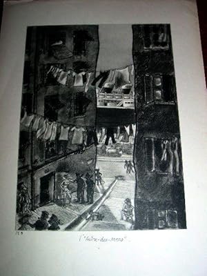 Bild des Verkufers fr Gravure en noir de Jean BRULLER. Intitule : l'Astre-des-Mers. zum Verkauf von JOIE DE LIRE