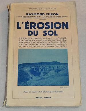 Seller image for L'EROSION DU SOL for sale by LE BOUQUINISTE