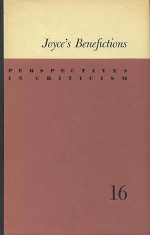 Seller image for Joyce's Benefiction for sale by Kenneth A. Himber